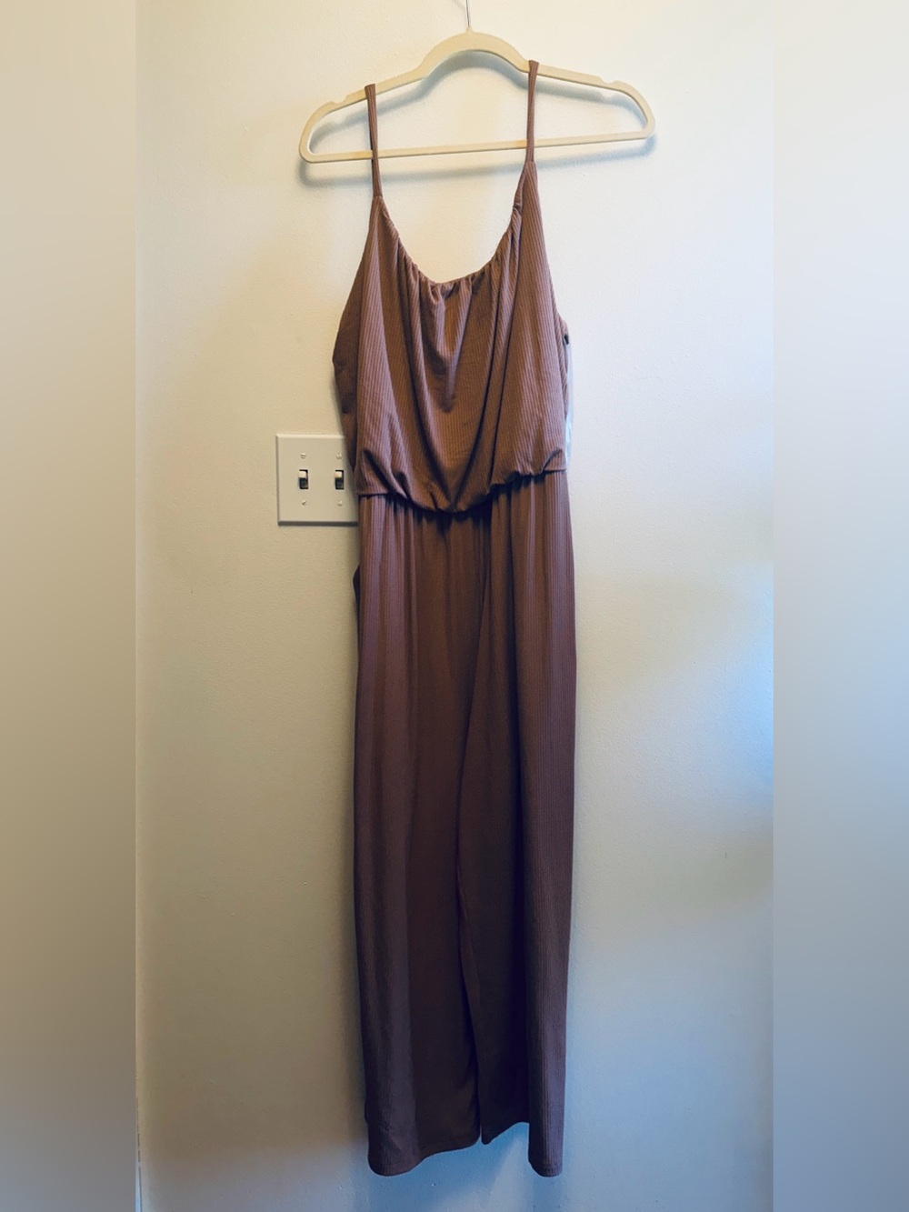 Gilli Mauve Brown Sleeveless Jumpsuit